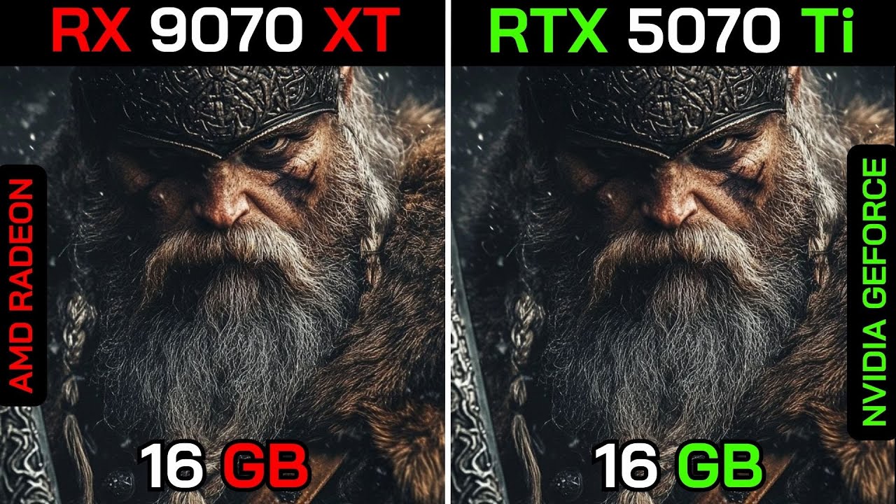 RX 9070 XT VS RTX 5070 Ti + Ryzen™ 7 9800X3D : TEST IN 20 GAMES