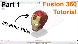 How to 3D-Design your own Iron Man Helmet! Part 1- Designing the Faceplate