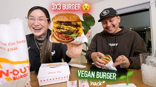 WE HAD A BABY!!!!! *IN N OUT MUKBANG* 🍔🍟🌱
