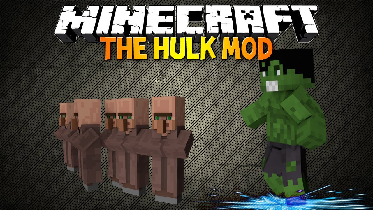 Minecraft: THE INCREDIBLE HULK MOD! - YouTube