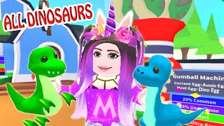 All THE DINOSAURS PET COMING IN ADOPT ME  Roblox Adopt Me New Dino Eggs Update