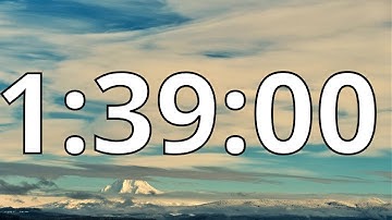 1 Hour 39 Minutes Countdown Timer With Alarm Sound At the End (Simple Beep)