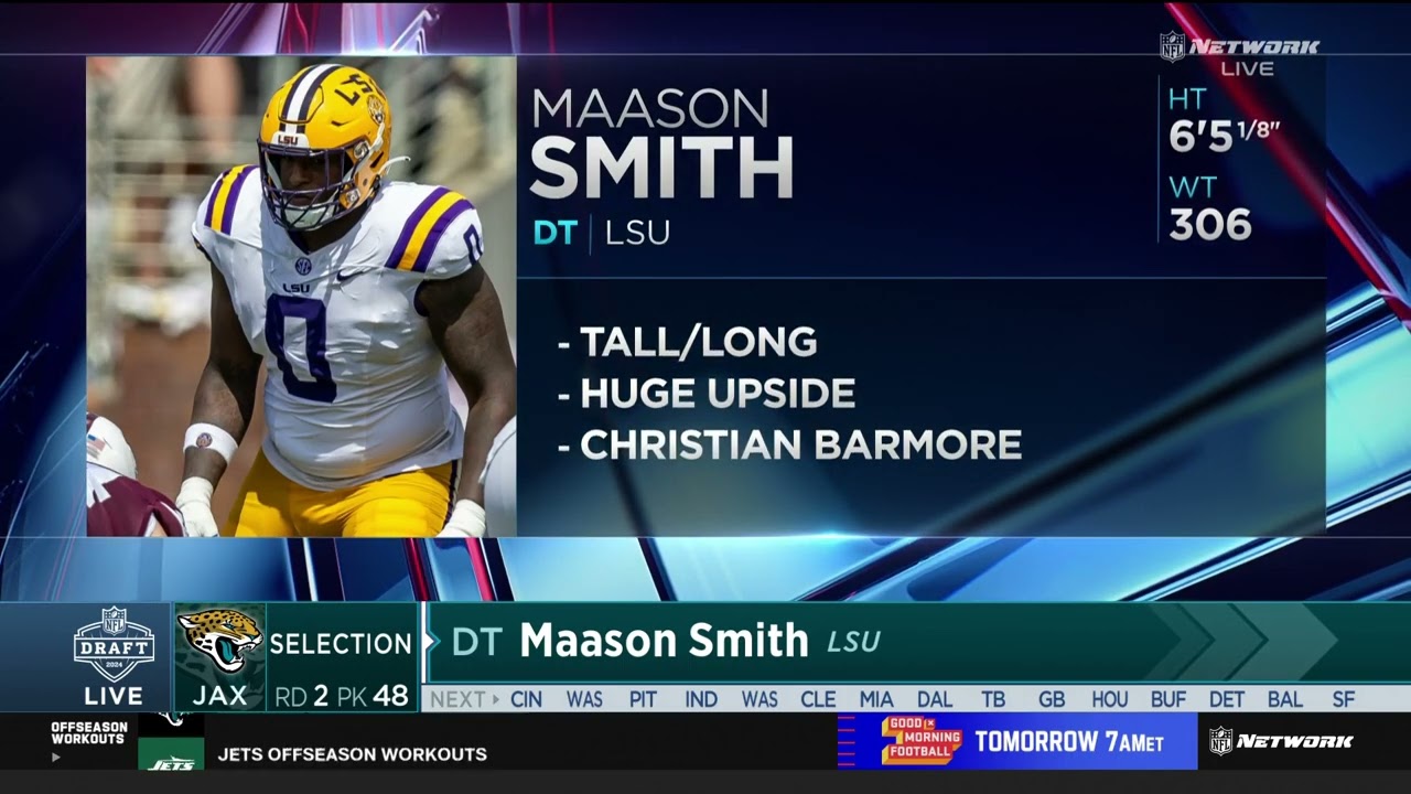 Jaguars Select Maason Smith With No. 48 Pick in 2024 Draft