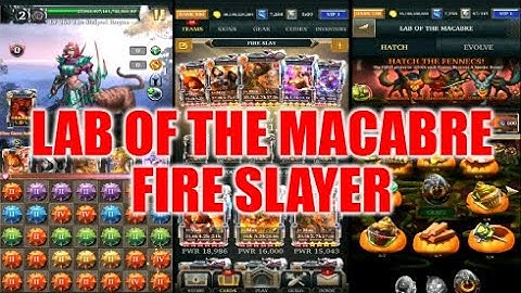 Legendary Game Of Heroes: Lab Of The Macabre Event Gameplay/Team Testing (Fire Slayer)