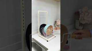 Countertop savior! The height of the pot storage rack is adjustable#foryou #kitchen #ytshorts#shorts