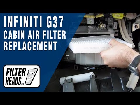 How to Replace Cabin Air Filter Infiniti G37