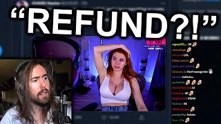 Viewer donates $3,000 to Amouranth thinking she's single, now wants refund