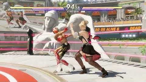 BLOODY KISS CUP 🏆 DOA6 Tournament 🥊 Final Game | La Mariposa vs Rachel | CPU vs CPU | Jan. 2022