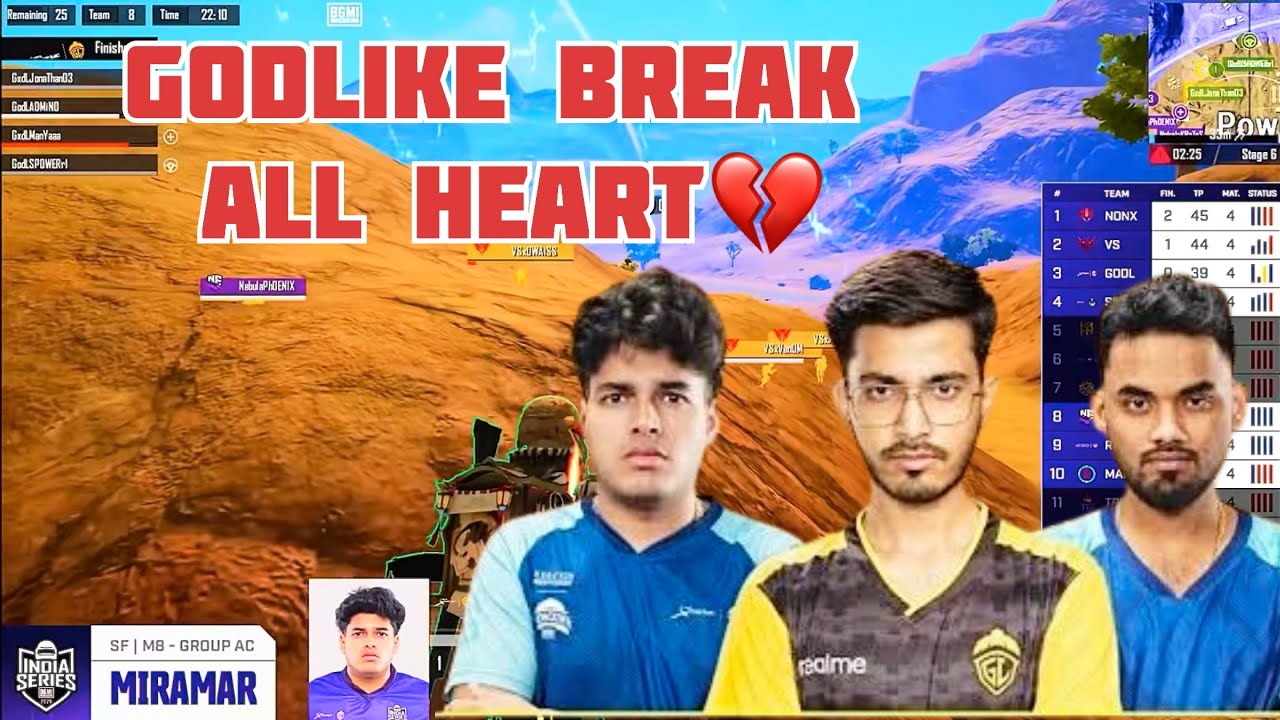 Godlike Semi Finals | BGIS Day 2 💔 - YouTube