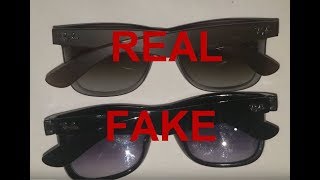 Real vs. Fake Ray Ban Justin. How to spot fake Ray Bans