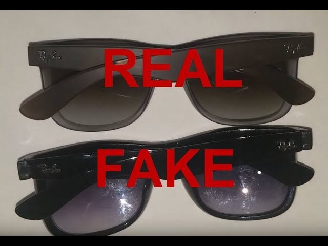 Real vs. Fake Ray Ban Justin. How to 