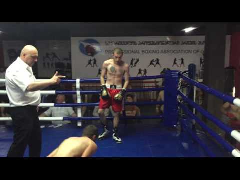 2016 , 06 , 05 ჯოტო თაბოშვილი პირველი ბრძოლა პროფესიონალურ  რინგზე