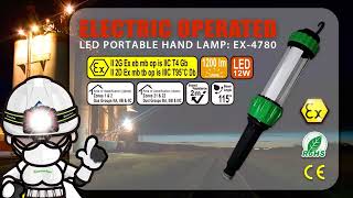 EX-4780 (IMPA 792165) ATEX Explosion Proof Portable Hand Lamp LED