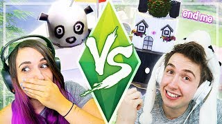 Sims Build VS Challenge w/ LaurenzSide! (Panda Edition)