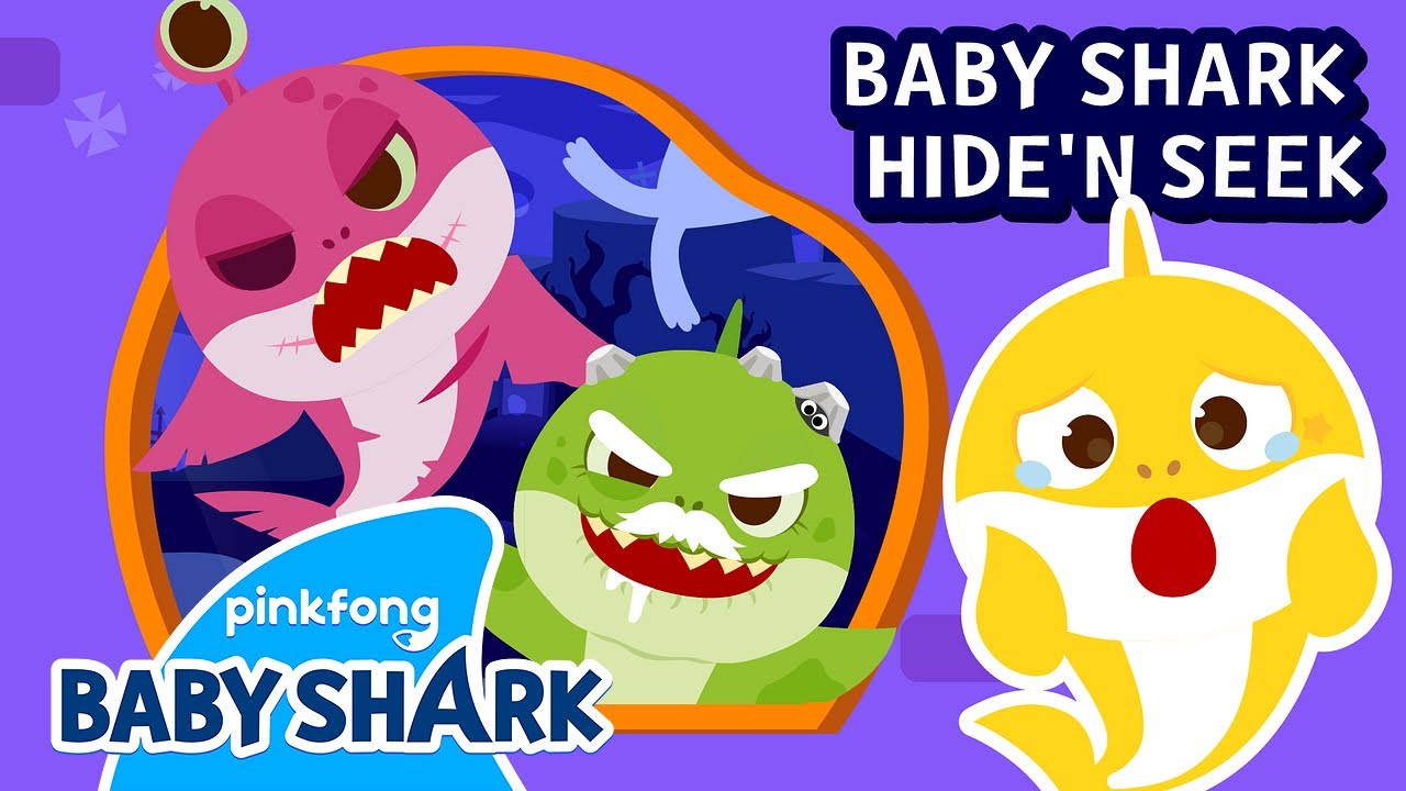 ⁣Zombie Shark Family Hide and Seek | Baby Shark Hide and Seek Story | Baby Shark Official