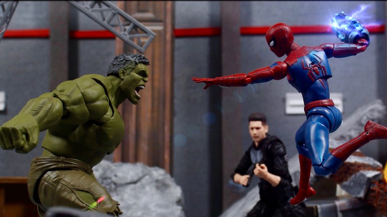 STOP MOTION spider man brand new day spider man vs hulk スパイダーマン