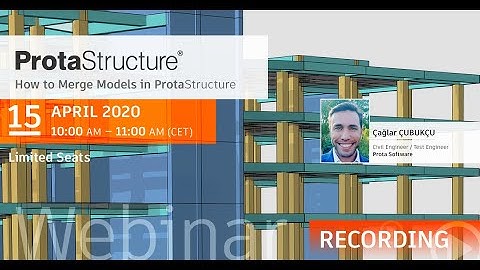 How to Merge Models in ProtaStructure