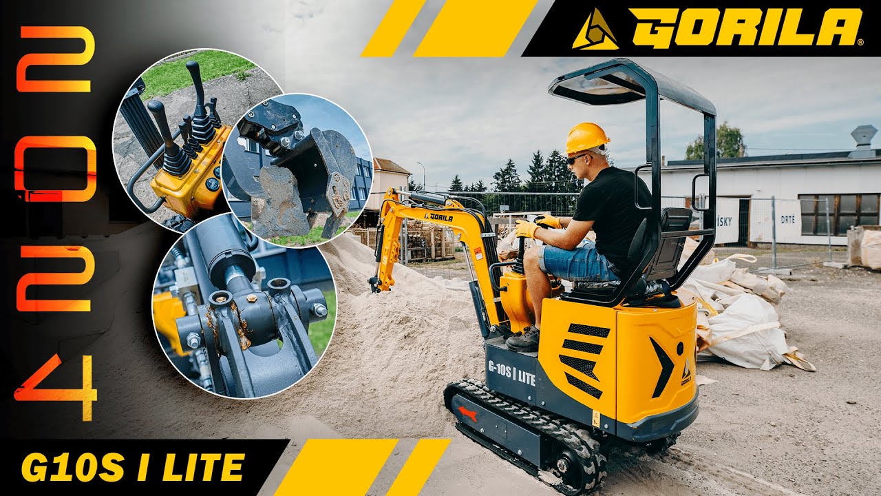 Předváděčka minibagru GORILA G10S I LITE 2024
