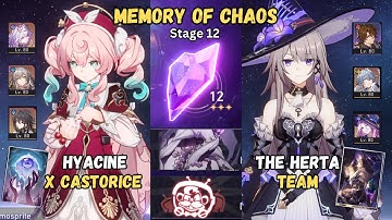 Hyacine MOC 12 x Castorice & The Herta E0S1 (Memory of Chaos 12) | Honkai Star Rail 3.2