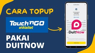 Cara TopUp eWallet Touch n' Go menggunakan DuitNow Transfer