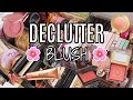 DECLUTTERING MY MAKEUP COLLECTION! 😢 🗑️ Blushes