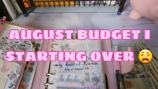 August Cash Stuffing l Budget