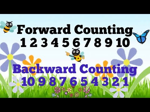 Forward Counting 1-10 & Backward Counting 10-1/FORWARD & BACKWARD COUNTING/FORWARD &REVERSE COUNTING
