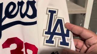 Eric Gange Los Angeles Dodgers Authentic Home Majestic Jersey Review