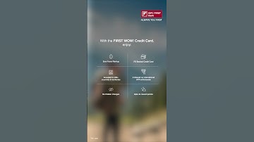 Spend your time focused on the picturesque locations with FIRST WOW! Credit Card