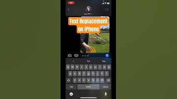 Text Replacement on iPhone SHORTCUT