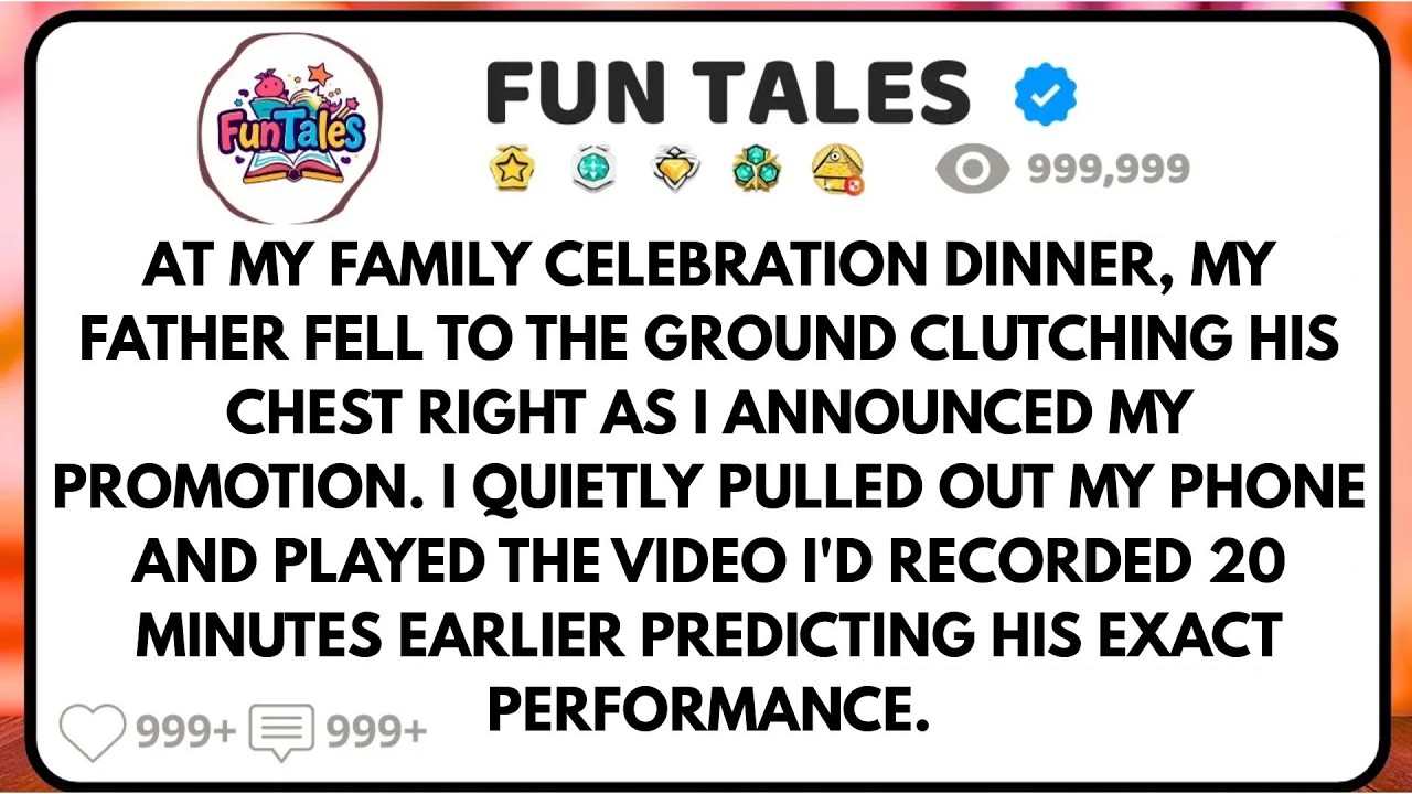 At My Promotion Dinner, My Father Collapsed From His 