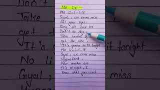 No Lie ~🥰 Dua Lipa #shorts #lyrics #song