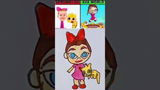 #Sprunki​ OC Ninimo vs Kids Diana and roma Phases in Avatar World #Drawing​ Art incredibox...