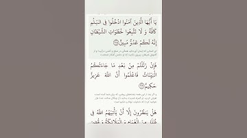 سوره مبارکه بقره آیات ۲۰۷و۲۰۸بامعنی گویا گوارای وجودتان #قرآن #قران_كريم #قران #قرآن_كريم #youtube