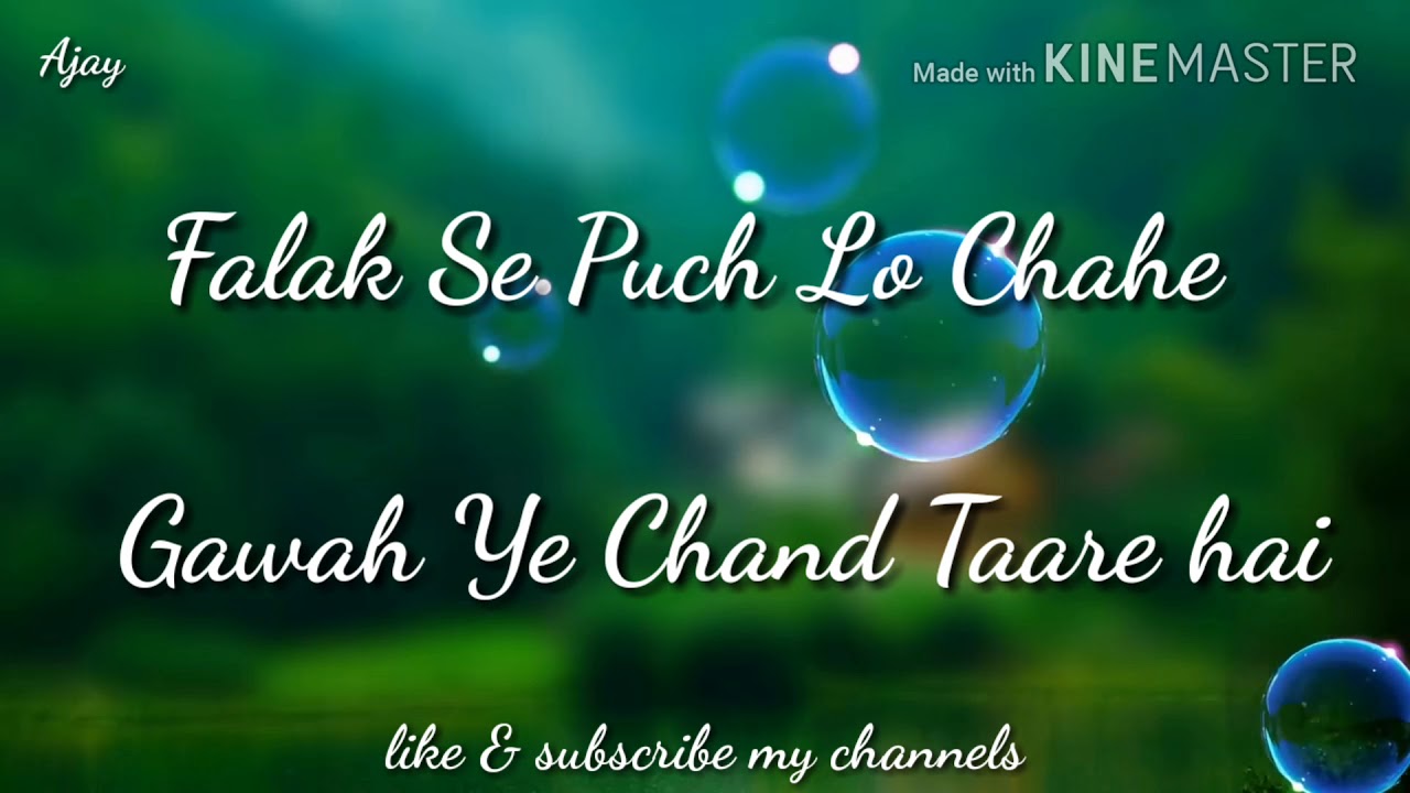 Falak Se Puch Lo Chahe Gawah Ye Chand Taare hai