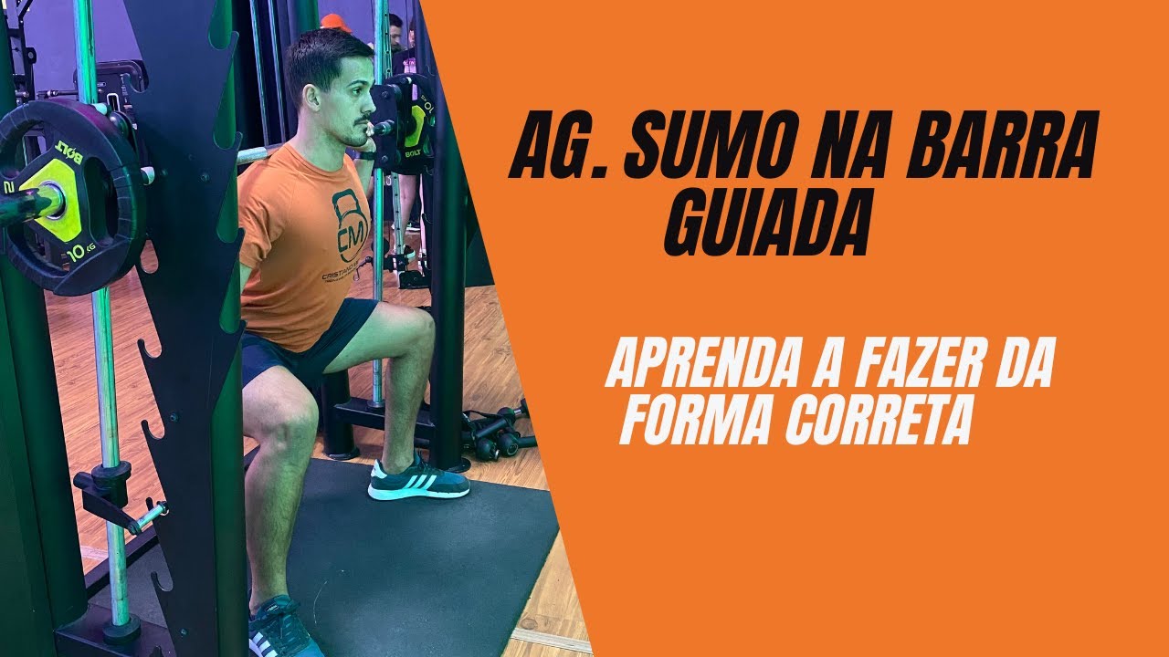 AGACHAMENTO SUMÔ no smith do JEITO CERTO - Como fazer sumô na barra guiada  