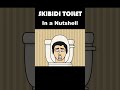 NOT FLUSHABLE - Skibidi Toilet In a Nutshell (Animation) #shorts