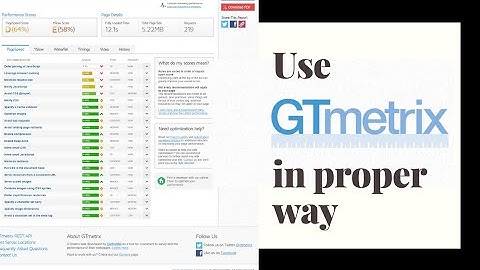 [GTMetrix 2022] How to use GTMetrix to Speedup Your Website in proper way #wordpress #seo #pagespeed