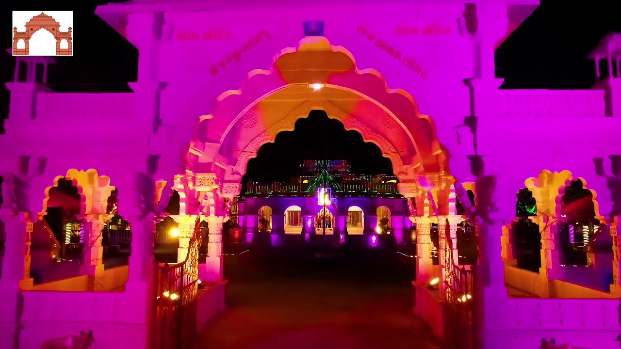 SHREE JAGJIVANBAPU SEVASHRAM   SIMARDHAM RATHYATRA UTSAV   NIGHT VIEW