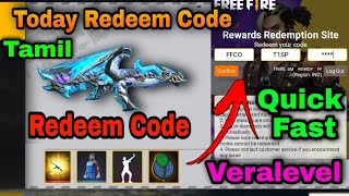 Redeem code FFCO Grand final freefire india today night update