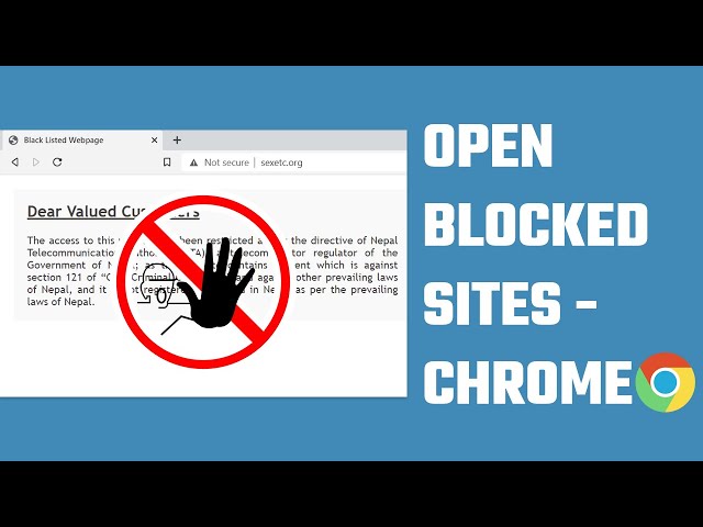 Bagaimana cara mengakses situs web yang diblokir dengan Google Chrome? buka blokir situs web yang diblokir | 2023 class=