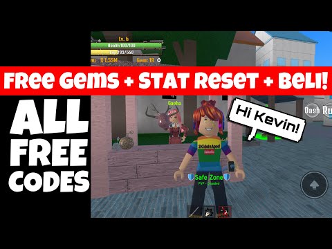 NEW* ALL WORKING FREE CODES KING LEGACY (King Piece) gives FREE Beli + FREE  Gems + FREE Stat Reset 