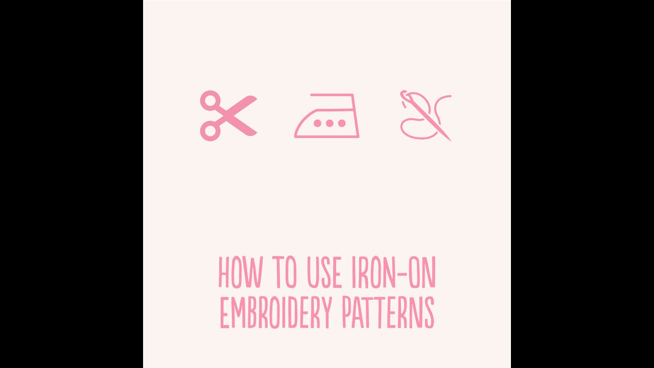 Using Iron-On Embroidery Patterns: Ironing On a Repeat Pattern