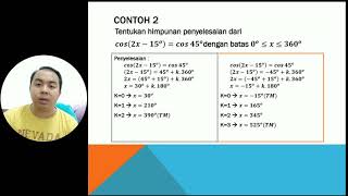 PersamaanTtrigonometri Bentuk sin (x+a), cos (x+a), tan (x+a)