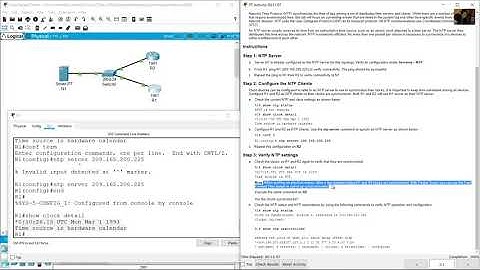 10.3.4 Packet Tracer - Configure and Verify NTP