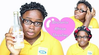 How to moisturize African rubber thread + Night time tips! screenshot 5