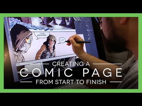 Making an ENTIRE Comic Page from Sketches to Lettering