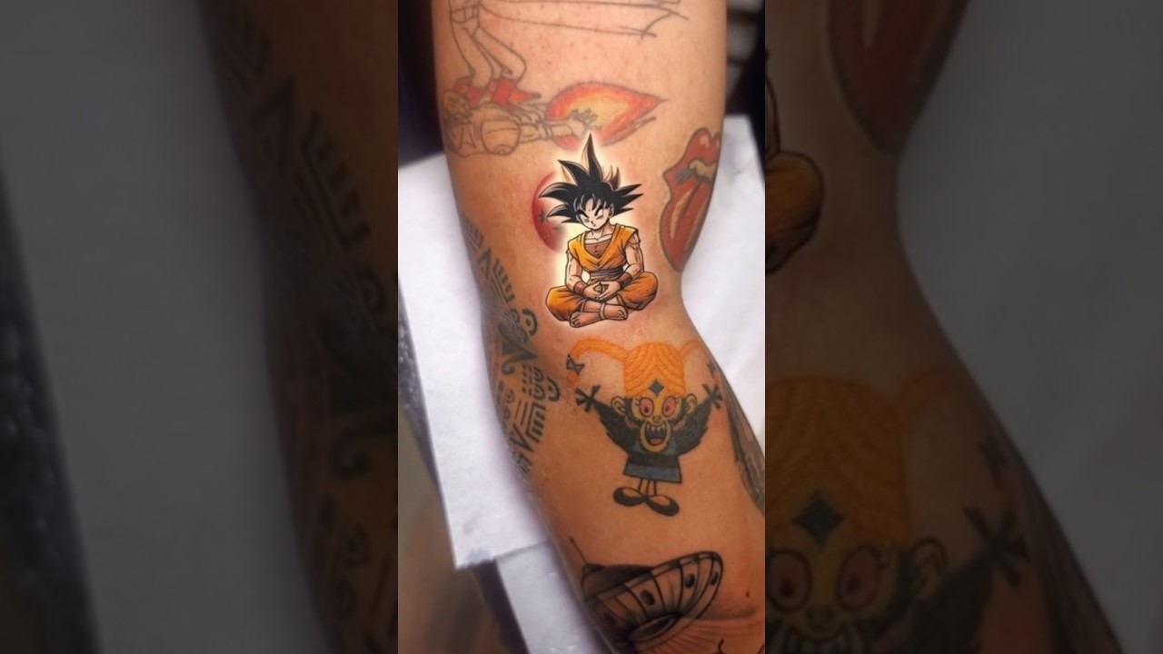 Goku Meditation Tattoo | Dragon Ball Z | Inkspace Tattoo Studio #dragonballz