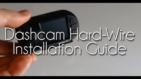 How To: Dash-Cam Hard-Wire Installation (OjoCam Pro 2, or Mini 0803)