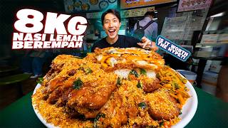 MASSIVE 8KG NASI LEMAK BEREMPAH CHALLENGE! | MOST HYPED UP HAWKER STALL BY MASTERCHEF WINNER! screenshot 1